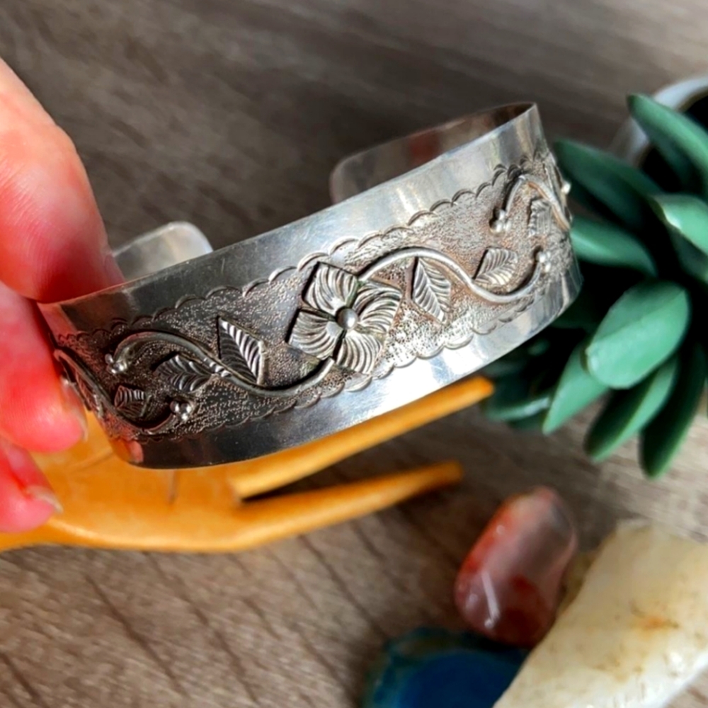 Antique Sterling Cuff Bracelet